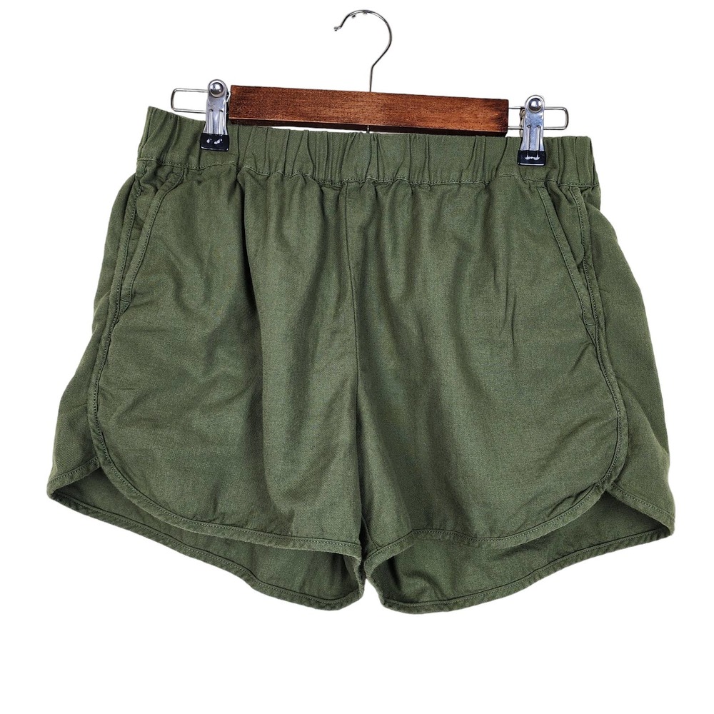 Madewell Burch Leaf Green Pull On Shorts Women's Size S